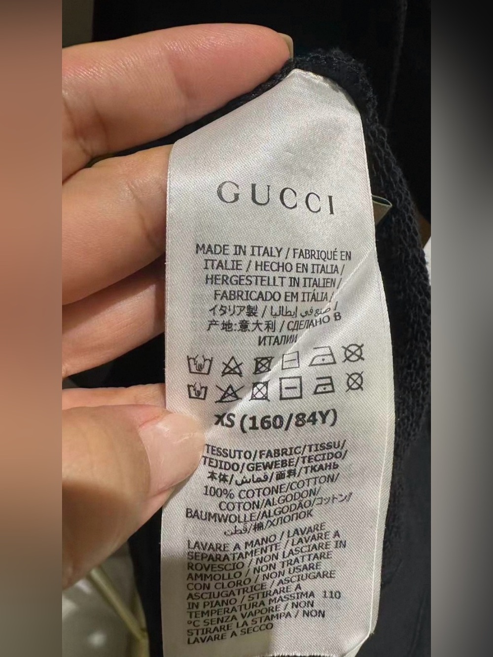 🚩steal Gucci Black and Yellow '25 Eschatology' Crewneck Sweatshirt - Picture 4 of 5